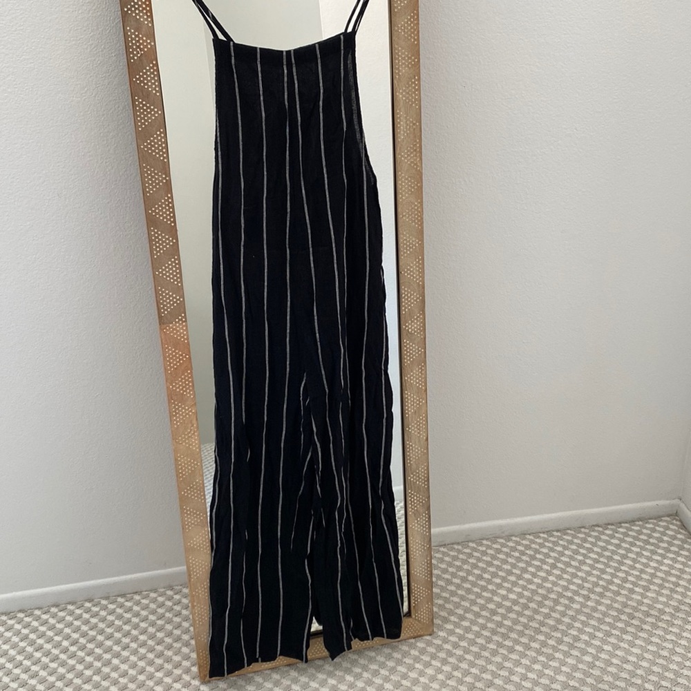 Black Linen Jumpsuit